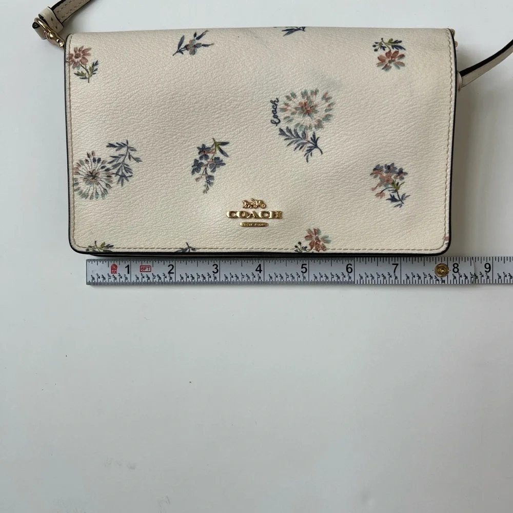 Coach Ivory Floral Crossbody Bag